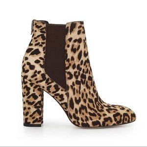 Sam Edelman Leopard Print Calf Hair Booties